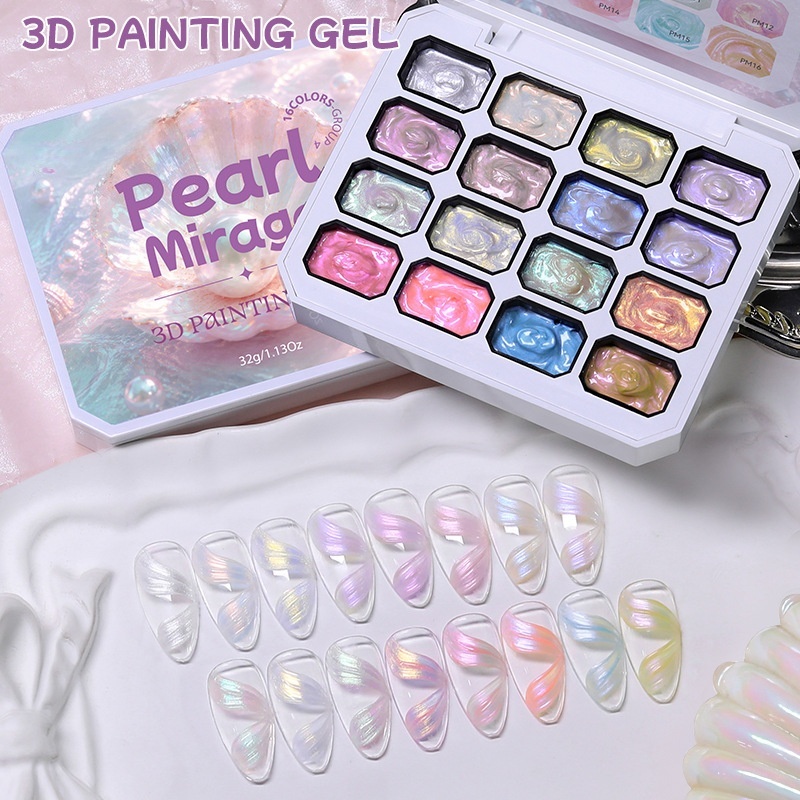 6 Colors 4 in 1 Pat Painting Gel Palette