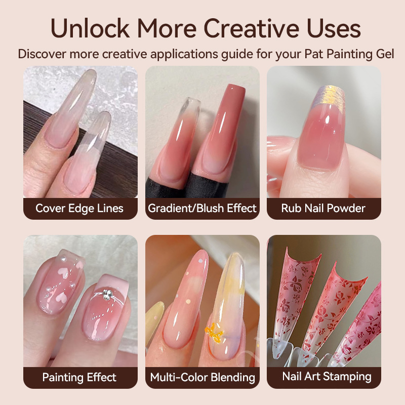 6 Colors 4 in 1 Pat Painting Gel Palette