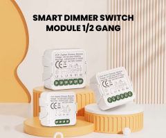 Tuya 1/2 Gang WiFi Zigbee Breaker Relay Smart Light Dimmer Switch