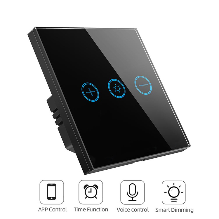 WiFi Smart Touch Dimmer Switch, Touch Panel, One-Touch Control of Home Lighting