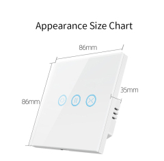 Tuya ZigBee Smart Curtain Switch EU/UK Touch Wall Light Switch Smart