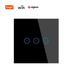 Tuya ZigBee Smart Curtain Switch EU/UK Touch Wall Light Switch Smart