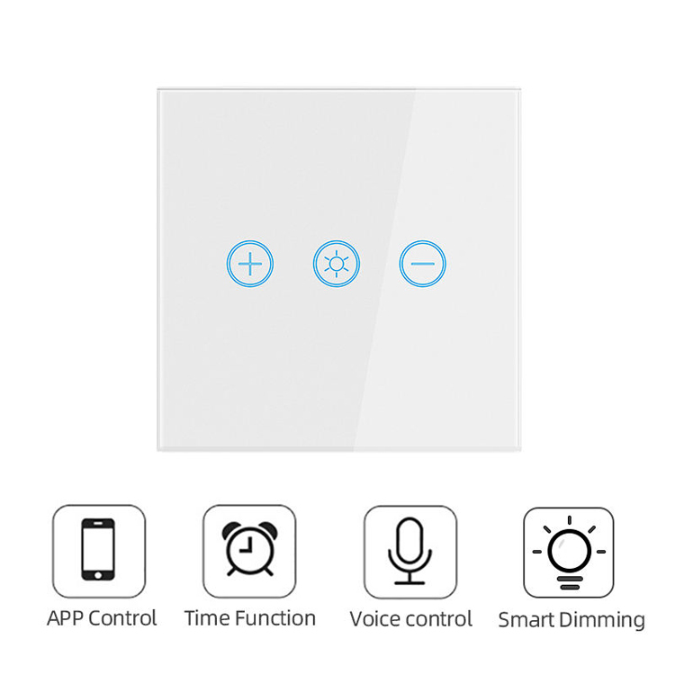 WiFi Smart Touch Dimmer Switch, Touch Panel, One-Touch Control of Home Lighting