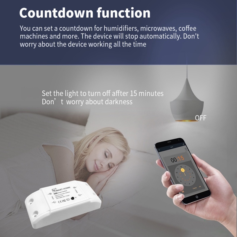 Doodle intelligent mini wifi switch voice APP remote control time switch hidden switch