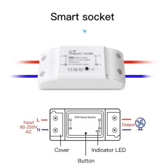 Doodle intelligent mini wifi switch voice APP remote control time switch hidden switch