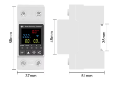 TUYA WiFi 63A Smart Circuit Breaker, Single‑Phase Earth Leakage Protector with kWh Meter