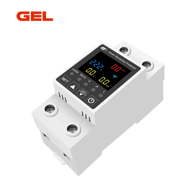 TUYA WiFi 63A Smart Circuit Breaker, Single‑Phase Earth Leakage Protector with kWh Meter