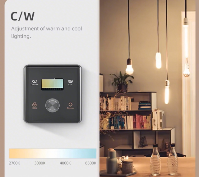 Tuya Smart Zigbee RGBCW Switch Controller EU UK Touch Panel Dimming Switch Scene Switching for Smart Home LED Light Control Works with Alexa Google Home