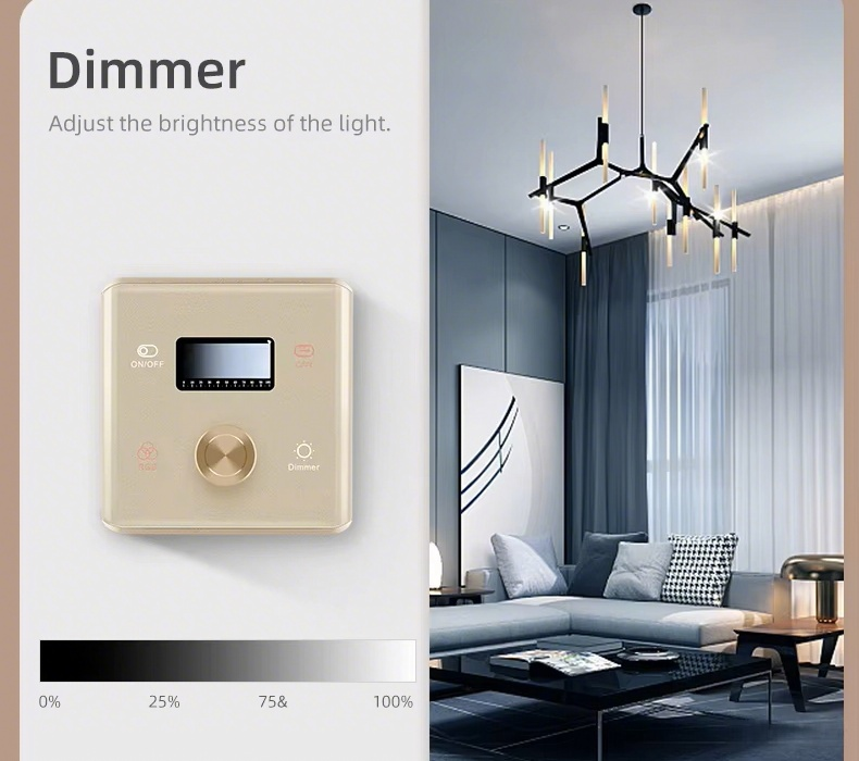 Tuya Smart Zigbee RGBCW Switch Controller EU UK Touch Panel Dimming Switch Scene Switching for Smart Home LED Light Control Works with Alexa Google Home