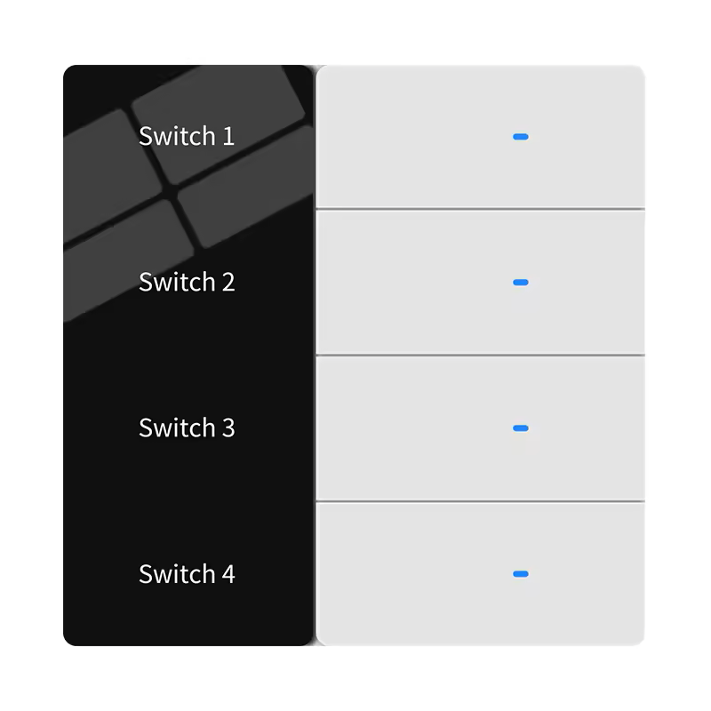 Tuya Smart LED Display Switch Series - 1 Gang, WiFi or ZigBee, Dimmer & Curtain Controllers | GEL
