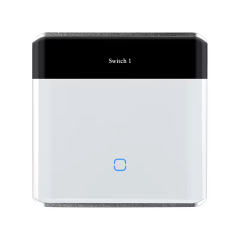 Tuya Smart LED Display 1-Gang WiFi Light Switch, N+L Neutral Wire, Works with Smart Life, Alexa & Google Home, for UK/EU Smart Home
