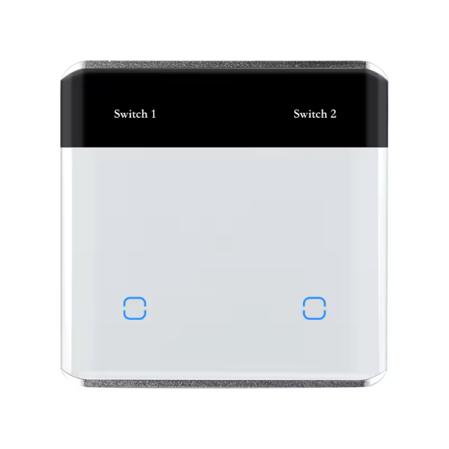 Tuya Smart LED Display 1-Gang WiFi Light Switch, N+L Neutral Wire, Works with Smart Life, Alexa & Google Home, for UK/EU Smart Home