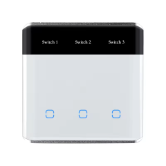 Tuya Smart LED Display 2-Gang WiFi Light Switch, N+L Neutral Wire, Works with Smart Life, Alexa & Google Home, for UK/EU Smart Home