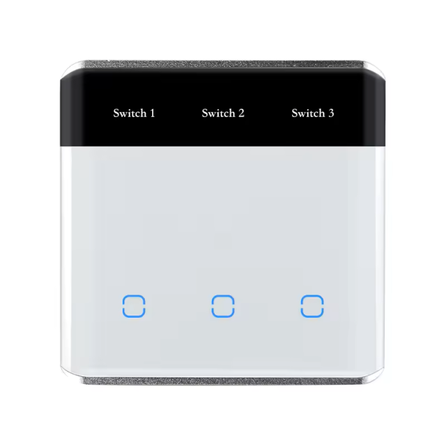 Tuya Smart LED Display 2-Gang WiFi Light Switch, N+L Neutral Wire, Works with Smart Life, Alexa & Google Home, for UK/EU Smart Home