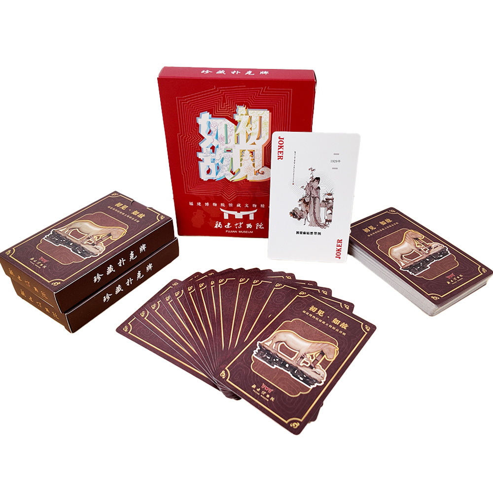 Stampa di carte da gioco con logo personalizzato per carte da poker pubblicitarie in carta da mazzo