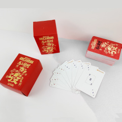 Set di carte da poker per famiglie di carta di dimensioni adatte per la raccolta