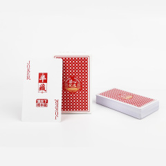 Carte da gioco da tavolo da stampa personalizzate rosse professionali Mini Poker Deck