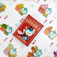 Poker de bande dessinée de conception de logo personnalisé par coutume durable de cartes à jouer