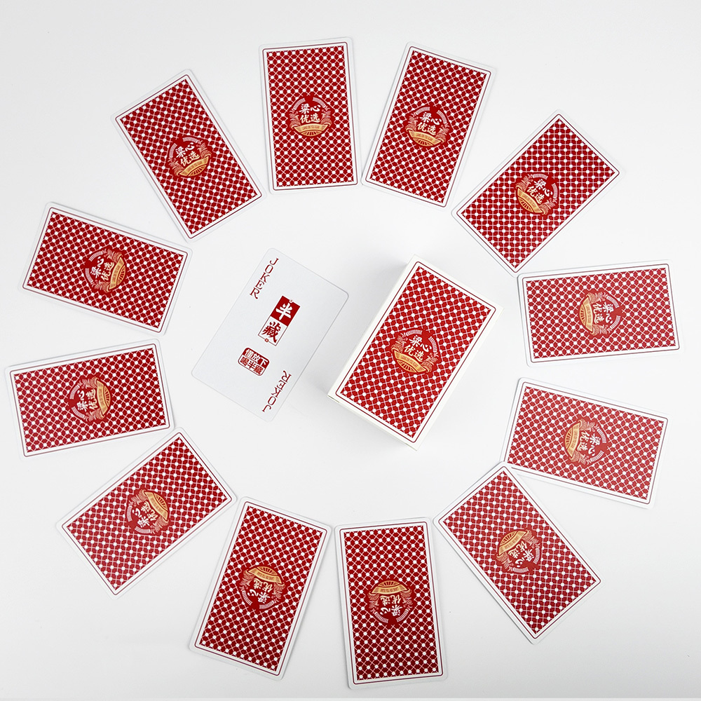 Carte da gioco da tavolo da stampa personalizzate rosse professionali Mini Poker Deck