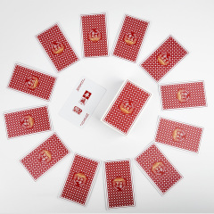 Carte da gioco da tavolo da stampa personalizzate rosse professionali Mini Poker Deck