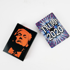 Caricatura engraçada do presidente dos EUA, Donald Trump, cartas de jogar pôquer personalizadas