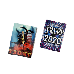 Caricatura engraçada do presidente dos EUA, Donald Trump, cartas de jogar pôquer personalizadas