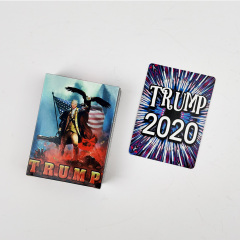 Caricatura engraçada do presidente dos EUA, Donald Trump, cartas de jogar pôquer personalizadas