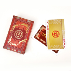 Baralho de pôquer de cartas promocionais personalizadas por atacado