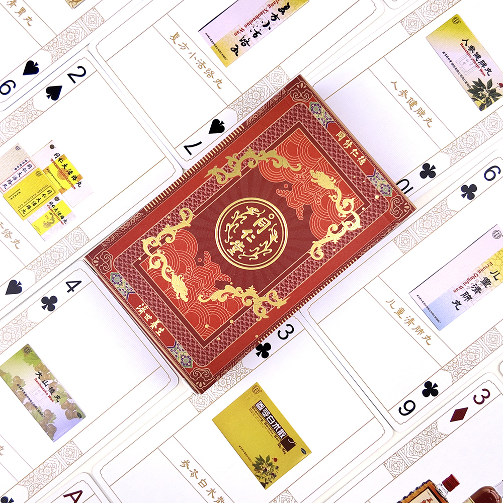 Baralho de pôquer de cartas promocionais personalizadas por atacado