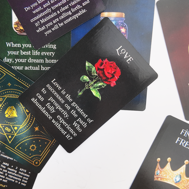 Ame-me, ame-me, não Oracle Deck Folha de Ouro Cartas de Tarô Romance Love Oracle Cards