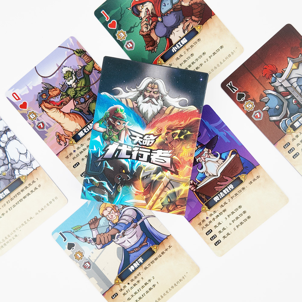 Tarjetas coleccionables personalizadas de los juegos de cartas elegidos del destino.