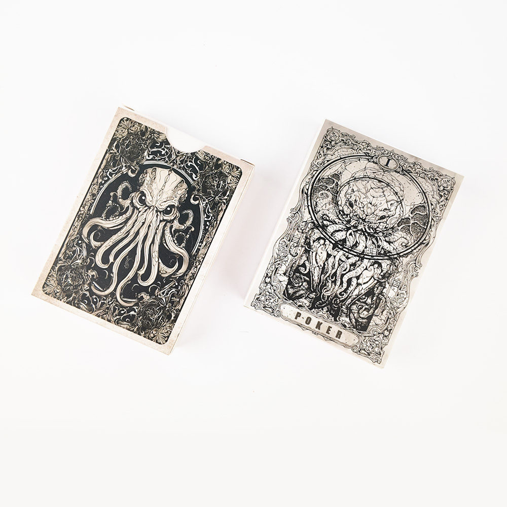 Carte da poker Premium Octopus Illustration | Mazzo di carte da gioco illustrato unico per collezionisti