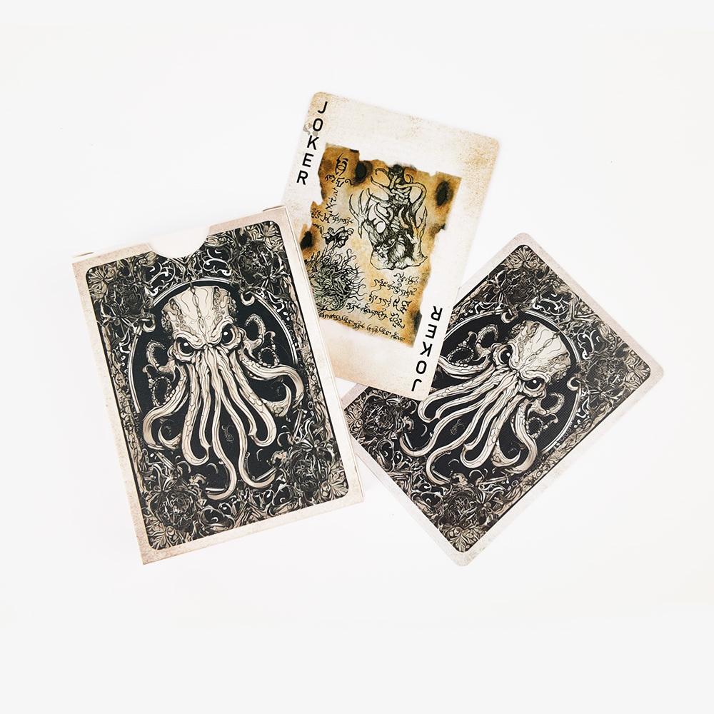 Carte da poker Premium Octopus Illustration | Mazzo di carte da gioco illustrato unico per collezionisti