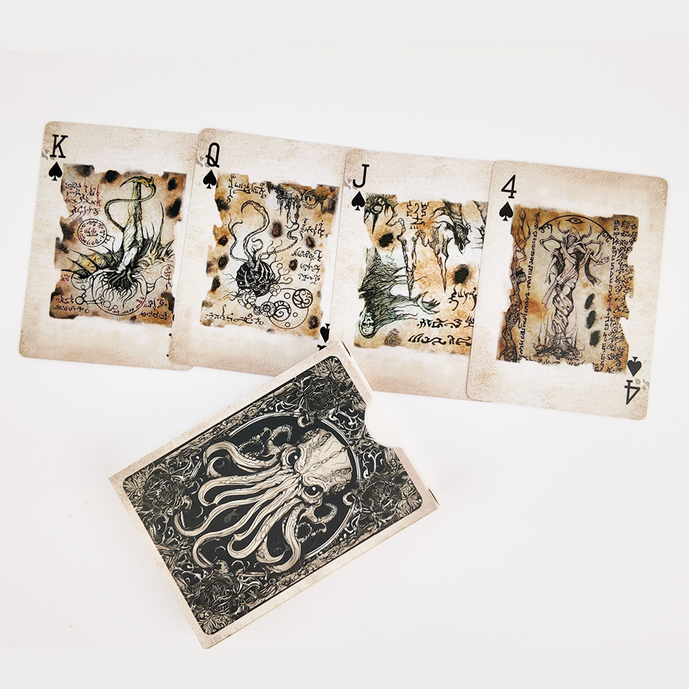 Carte da poker Premium Octopus Illustration | Mazzo di carte da gioco illustrato unico per collezionisti