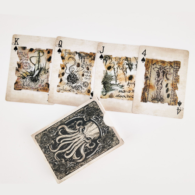 Carte da poker Premium Octopus Illustration | Mazzo di carte da gioco illustrato unico per collezionisti