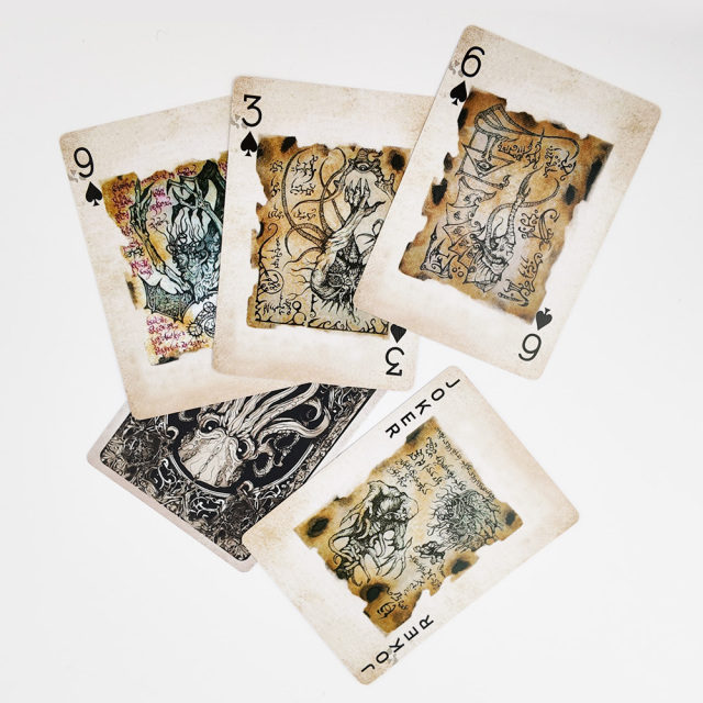 Carte da poker Premium Octopus Illustration | Mazzo di carte da gioco illustrato unico per collezionisti
