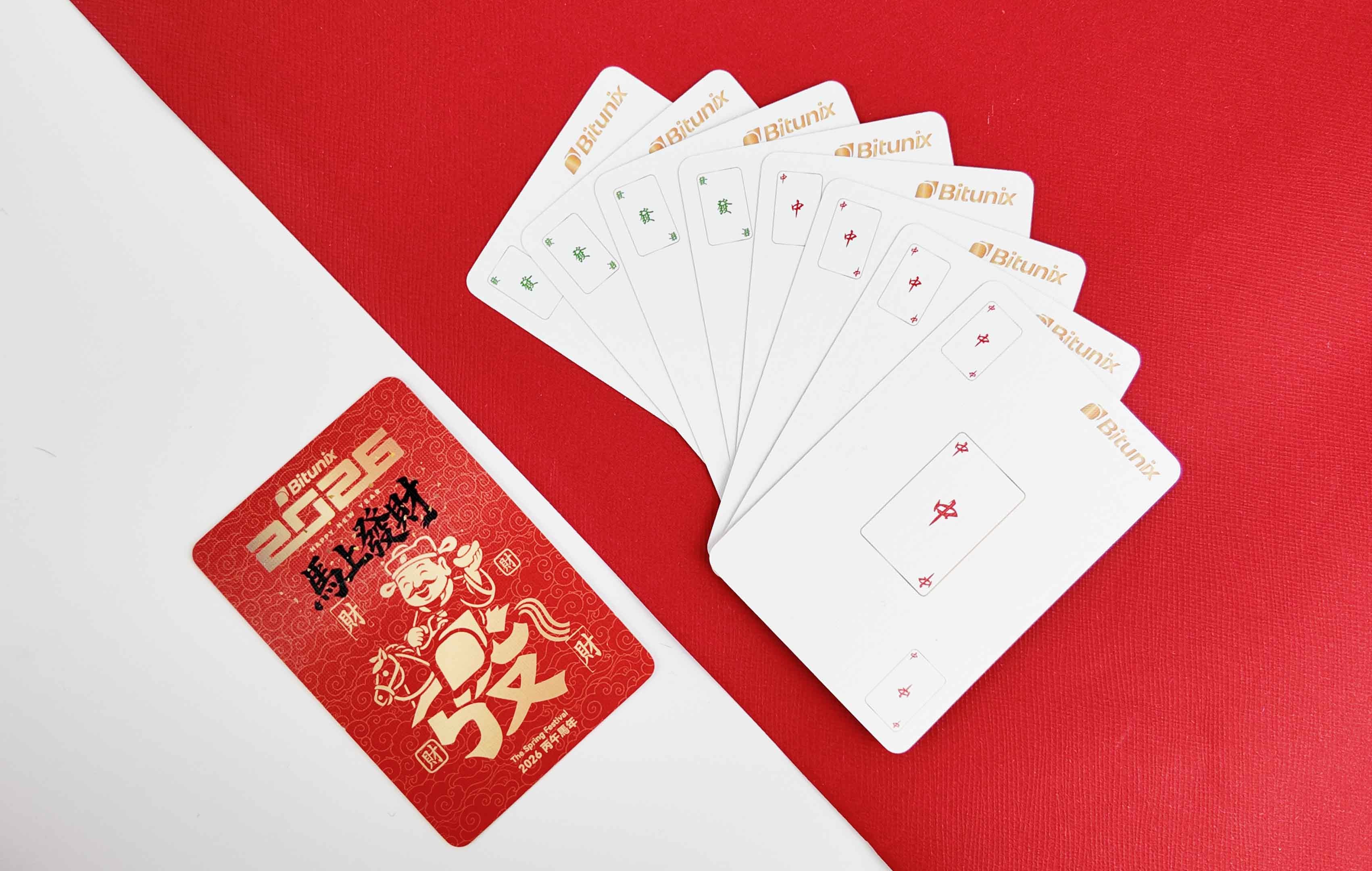 Serie 67 di carte da poker Lucky Fortune Mahjong stampate personalizzate 2026