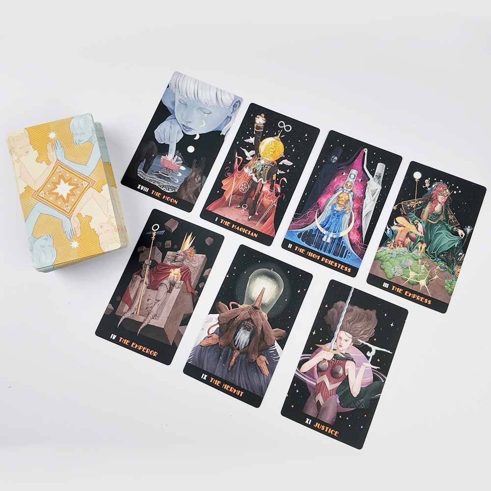 78 CLUSTERS DE ESTRELLAS Tarot Deck Card | Cartas completas del Tarot Rider Waite para principiantes y regalo