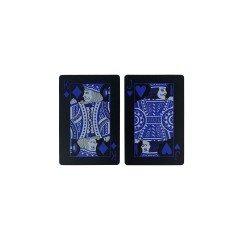 Custom Black PVC Playing Cards — True PVC Waterproof Deck with Royal Blue Foil Finish and Custom Spot-UV Tuck Box for Bars, Outdoor Events & Branded Gifts,Thriwa Poker ,Custom Black PVC Playing Cards — True PVC Waterproof Deck with Royal Blue Foil Finish and Custom Spot-UV Tuck Box for Bars, Outdoor Events & Branded Gifts