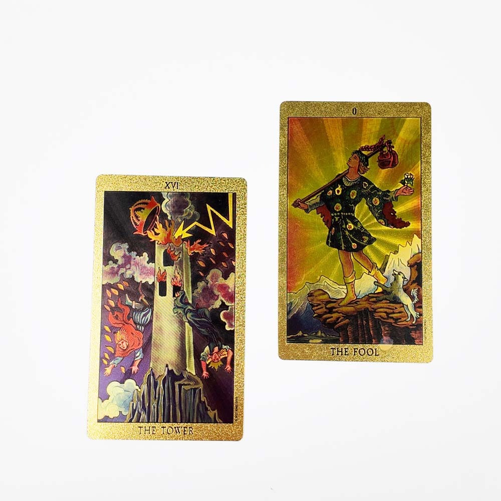 Tarjetas de Tarot con Foil Dorado a Medida | Impresión de Mazos de Tarot con Cantos Dorados de Lujo