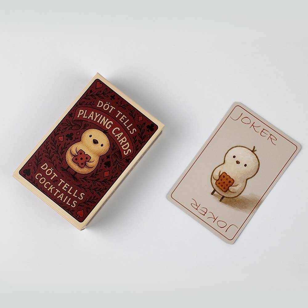 Custom DOT TELLS Playing Cards | Single-Deck Cute Cartoon Bird Poker for Café, Bar, and Private Label | THRIWA OEM,Thriwa Poker ,Custom DOT TELLS Playing Cards | Single-Deck Cute Cartoon Bird Poker for Café, Bar, and Private Label | THRIWA OEM