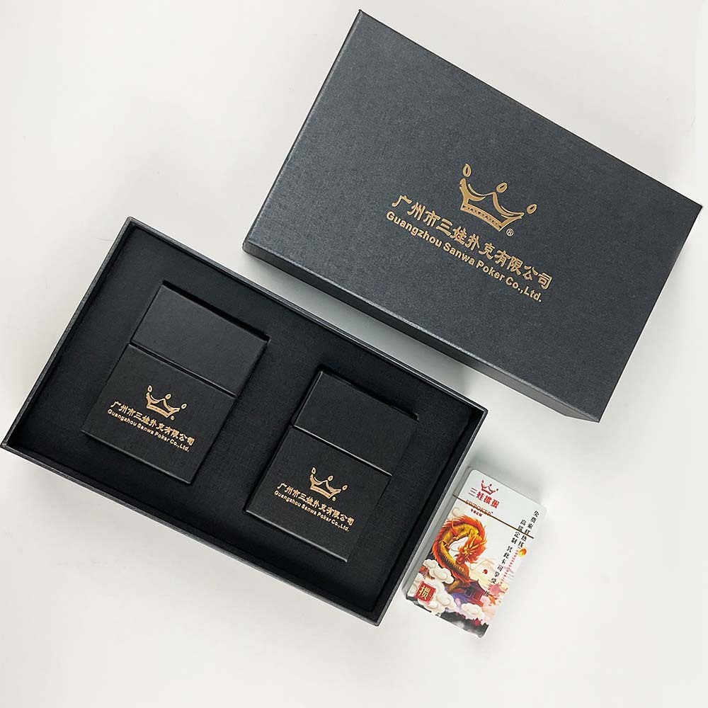 Custom Double-Deck Playing Cards Gift Box Set - Two Personalized Decks in Premium Two-Piece Flip-Top Rigid Box for Corporate Gifts, Retail and OEM Branding,Thriwa Poker ,Custom Double-Deck Playing Cards Gift Box Set - Two Personalized Decks in Premium Two-Piece Flip-Top Rigid Box for Corporate Gifts, Retail and OEM Branding
