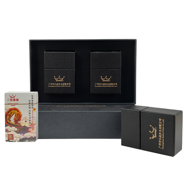 Custom Double-Deck Playing Cards Gift Box Set - Two Personalized Decks in Premium Two-Piece Flip-Top Rigid Box for Corporate Gifts, Retail and OEM Branding,Thriwa Poker ,Custom Double-Deck Playing Cards Gift Box Set - Two Personalized Decks in Premium Two-Piece Flip-Top Rigid Box for Corporate Gifts, Retail and OEM Branding