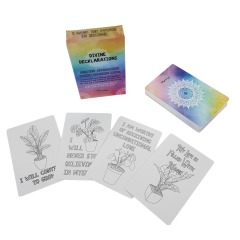 Divine Declarations Positive Affirmation Pocket Coloring Cards,Thriwa Poker ,Divine Declarations Positive Affirmation Pocket Coloring Cards