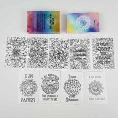 Divine Declarations Positive Affirmation Pocket Coloring Cards,Thriwa Poker ,Divine Declarations Positive Affirmation Pocket Coloring Cards