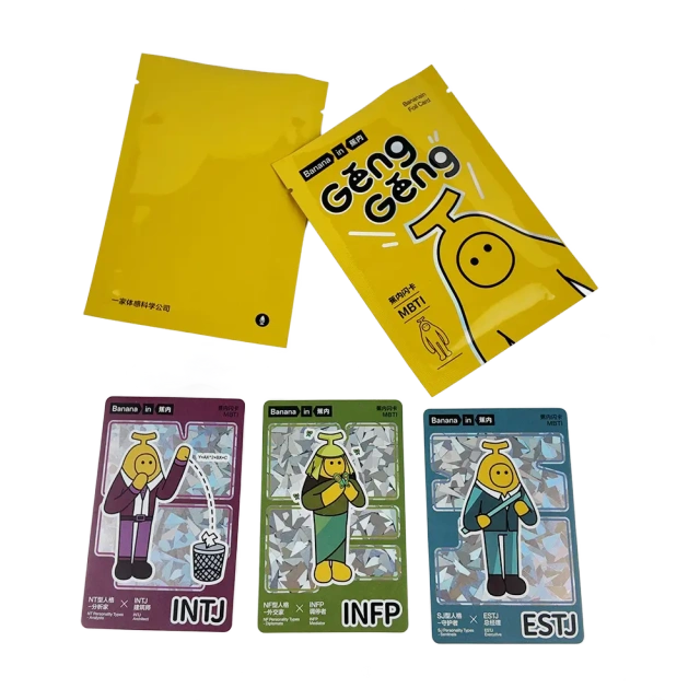 Custom Holographic Trading Cards with Foil Blind Packs,Thriwa Poker ,Custom Holographic Trading Cards with Foil Blind Packs