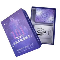101 Crystal Personality Oracle Cards & Guidebook Set,Thriwa Poker ,101 Crystal Personality Oracle Cards & Guidebook Set
