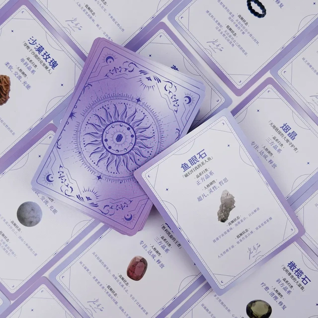 101 Crystal Personality Oracle Cards & Guidebook Set,Thriwa Poker ,101 Crystal Personality Oracle Cards & Guidebook Set