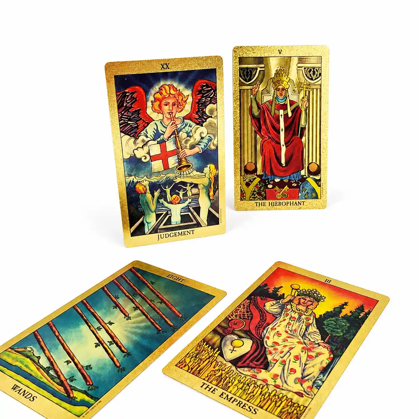 Custom Gold Foil Tarot Cards with Gilded Edges,Thriwa Poker ,Custom Gold Foil Tarot Cards with Gilded Edges