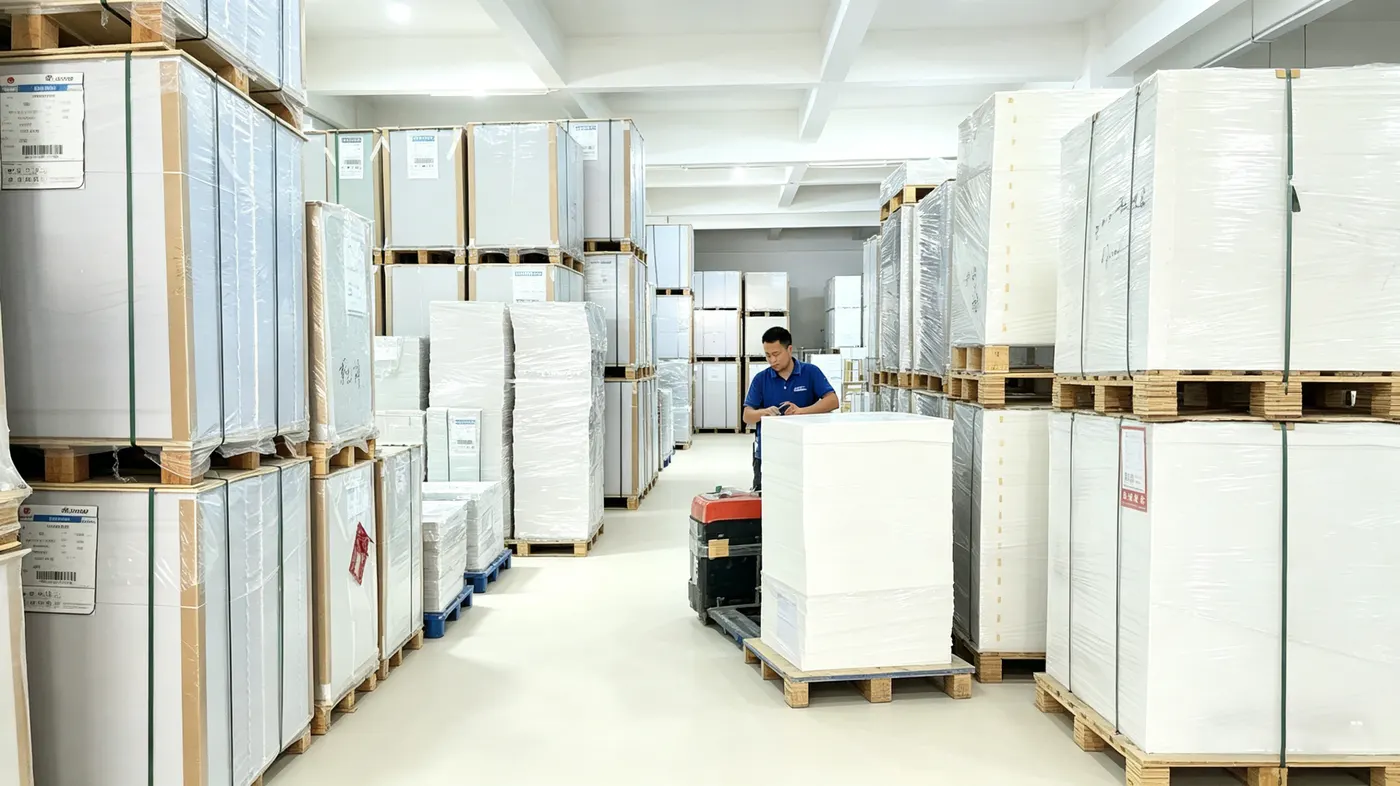 Raw material stock for card production
